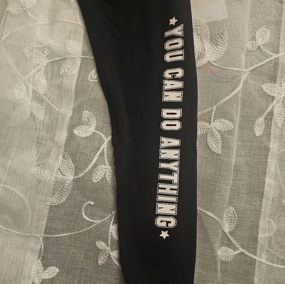 Kids' motivational leggings Kids size 8/9 Yrs comfortable active wear - Picture 2 of 5